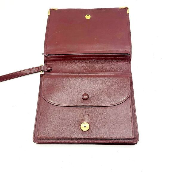 Cartier Red Leather Clutch Bag - Picture 4 of 9